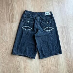 Vintage VTG Y2K Dark Wash Baggy Jean Shorts